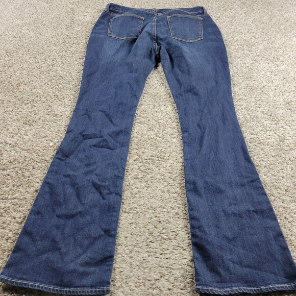 Arizona Jeans Women's 15 Bootcut Mid Rise Stretch Denim Dark Wash - Picture 6 of 7